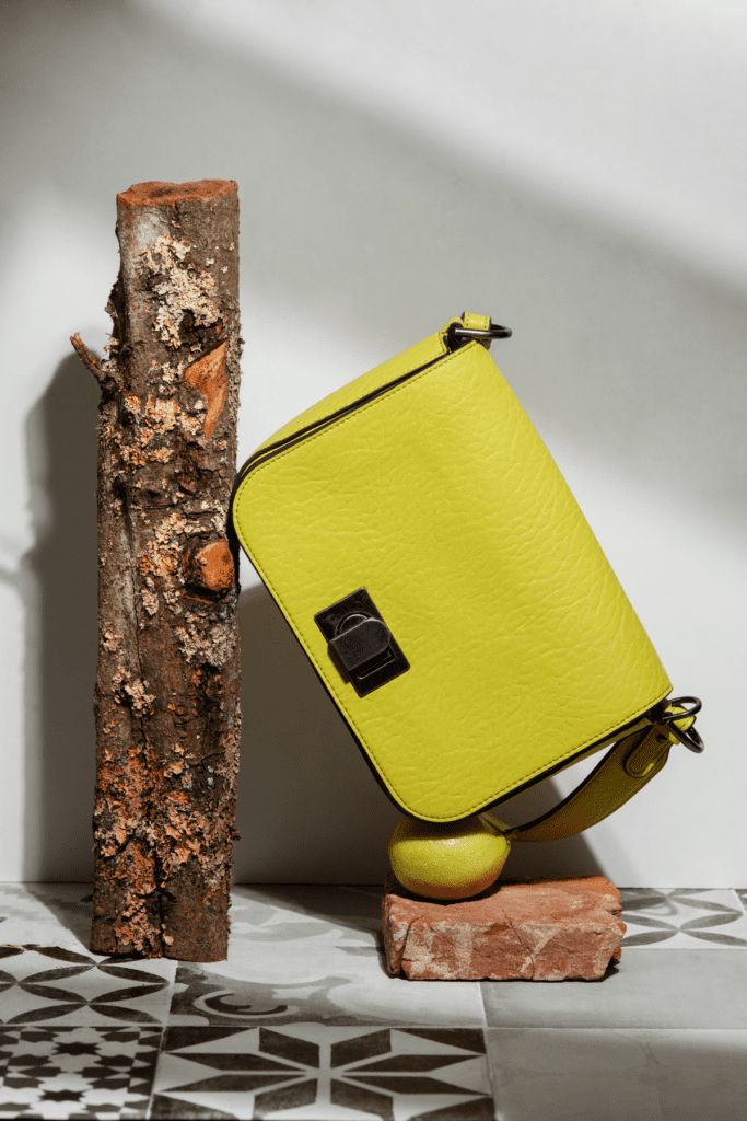 vegane handtasche zitronengelb wasabigruen