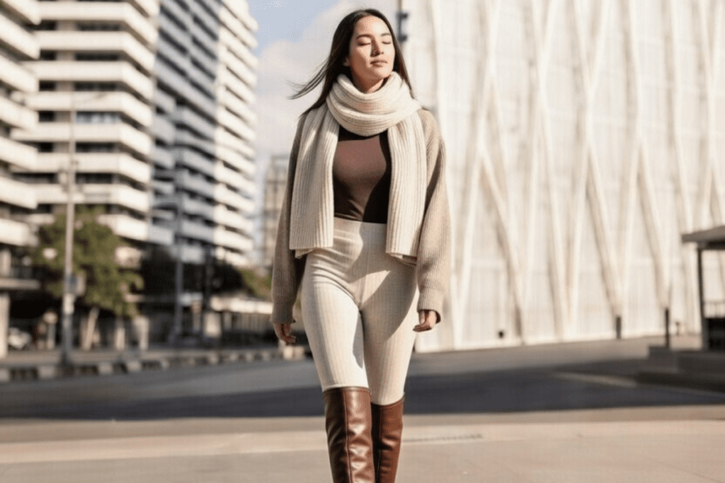stirckleggings und layering