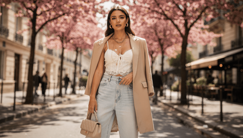 Clean Girl Street Style Spring 2026 – Der mühelose Lace & Denim Look headerbild clean girl blog